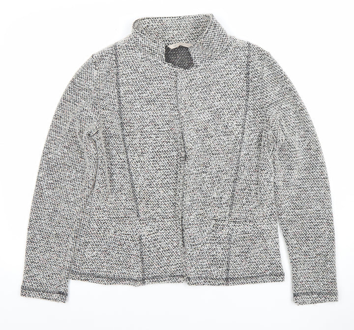 Marks and Spencer Women’s Grey Woven Blazer UK 14 Classic Single-Breasted Jacket