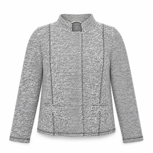 Marks and Spencer Women’s Grey Woven Blazer UK 14 Classic Single-Breasted Jacket