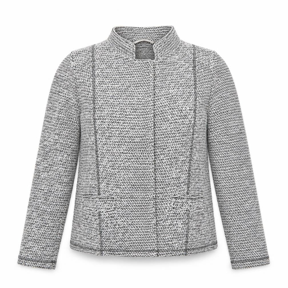 Marks and Spencer Women’s Grey Woven Blazer UK 14 Classic Single-Breasted Jacket