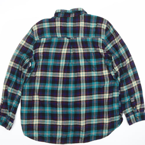 American Eagle Men's Multicoloured XL Flannel Check Button-Up Shirt