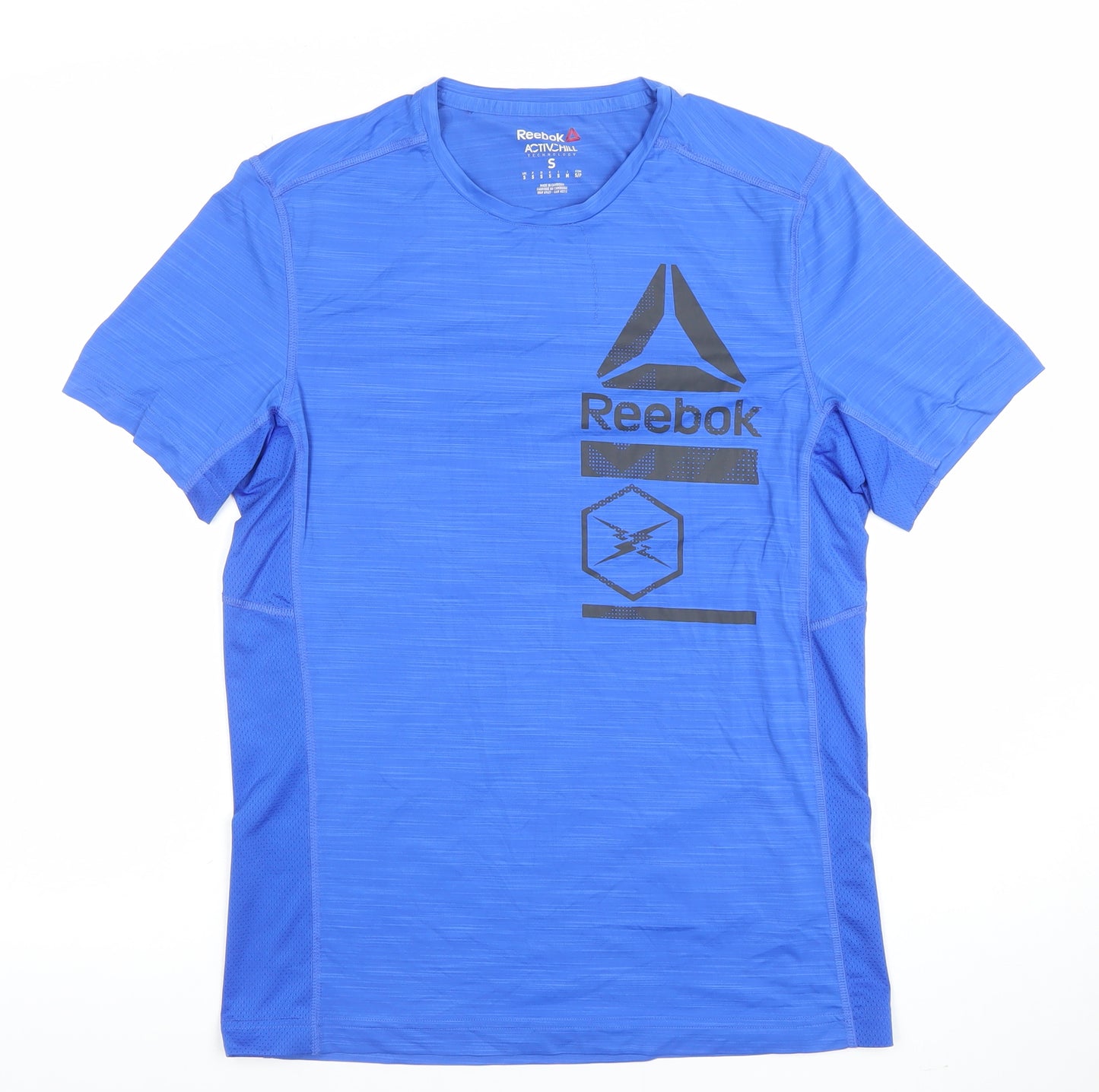 Reebok Men’s Blue ACTIVCHILL Graphic T-Shirt Size S Athletic Fit