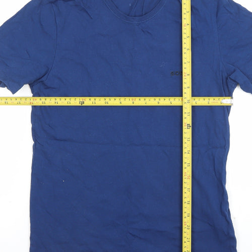 BOSS Men's Blue Crew Neck Cotton Short Sleeve T-Shirt Size S