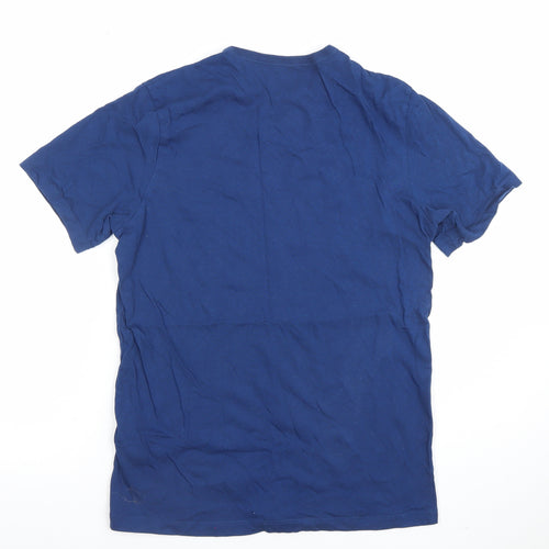 BOSS Men's Blue Crew Neck Cotton Short Sleeve T-Shirt Size S