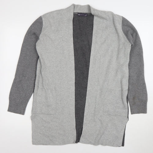 Marks and Spencer Women’s Grey Knit Long Sleeve Open Cardigan Size 12
