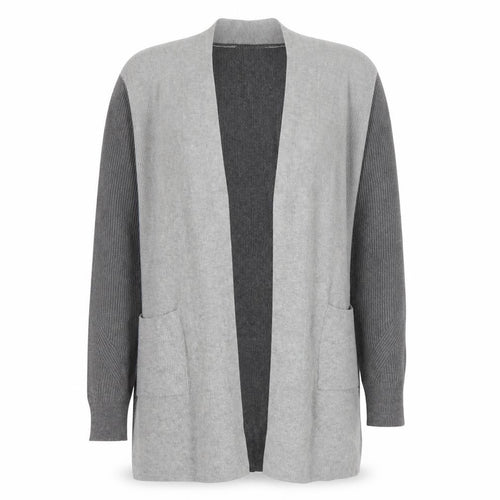 Marks and Spencer Women’s Grey Knit Long Sleeve Open Cardigan Size 12