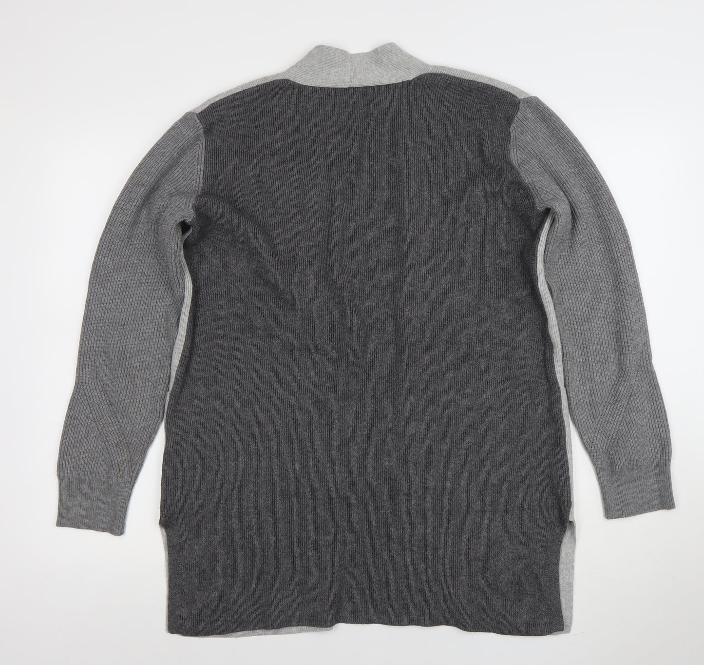 Marks and Spencer Women’s Grey Knit Long Sleeve Open Cardigan Size 12
