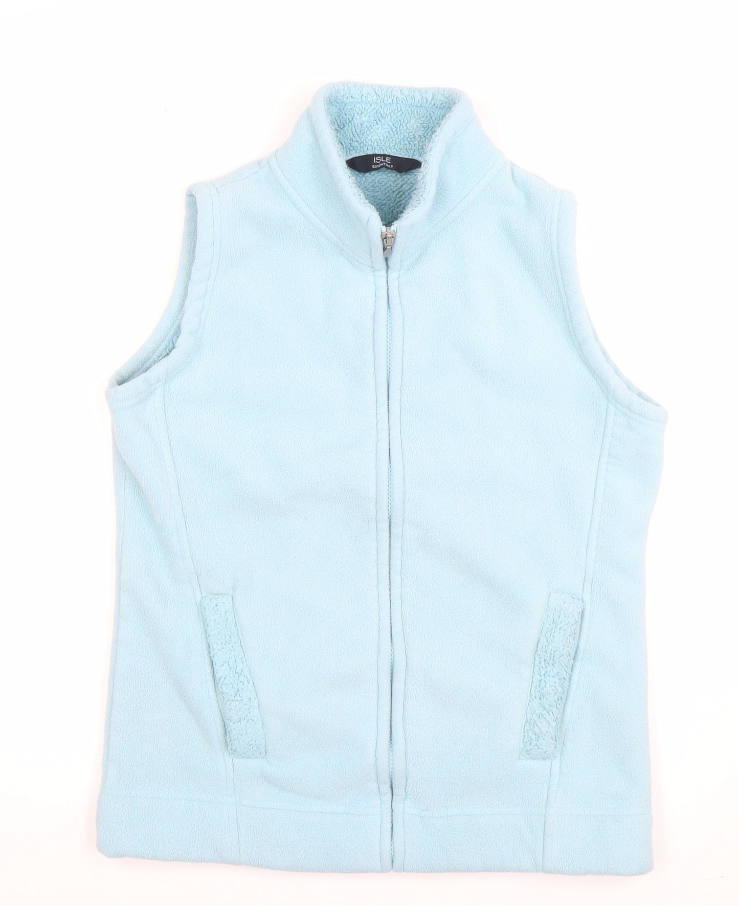 ISLE Essentials Women's Blue Fleece Bodywarmer Waistcoat Size 10–12