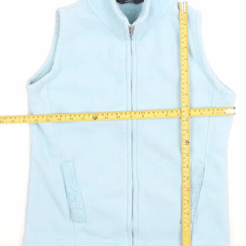 ISLE Essentials Women's Blue Fleece Bodywarmer Waistcoat Size 10–12