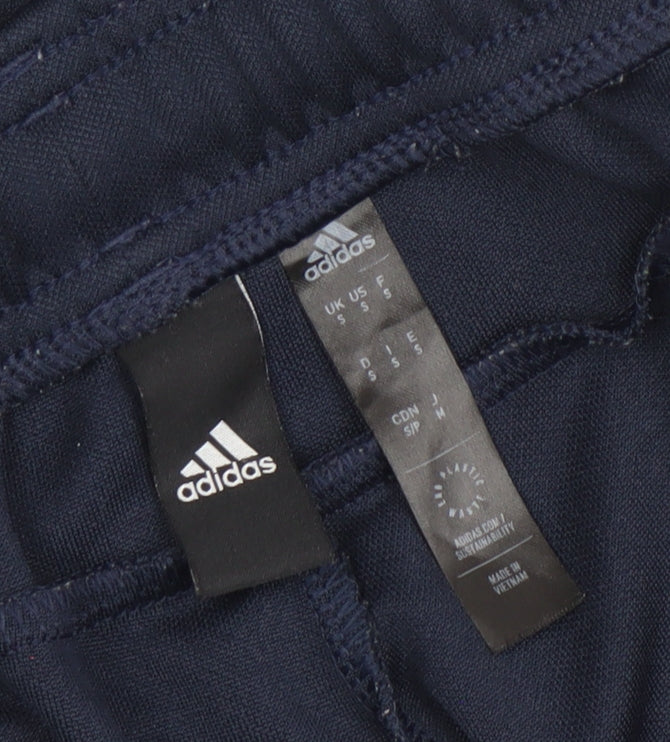 Adidas Men's Blue Slim Fit Track Pants Size S Activewear Tapered