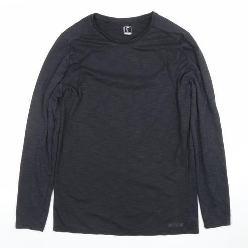 Decathlon Women's Black Long Sleeve Athletic Training Top M