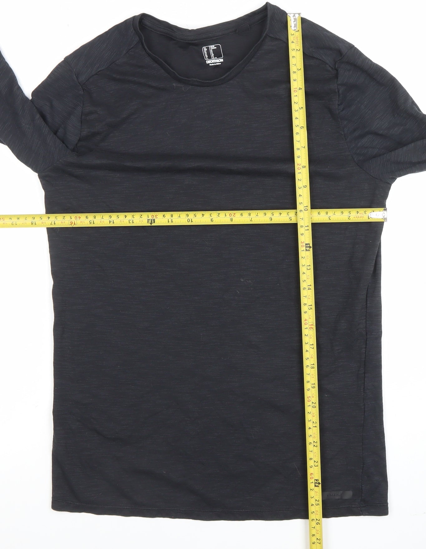 Decathlon Women's Black Long Sleeve Athletic Training Top M