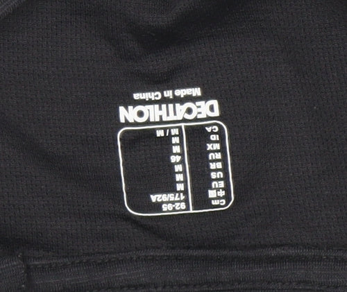 Decathlon Women's Black Long Sleeve Athletic Training Top M