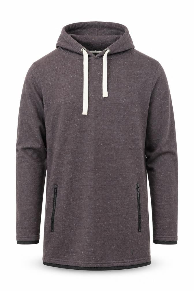 Villain Men's Brown Pullover Hoodie Size M Zip Pocket Casual Top