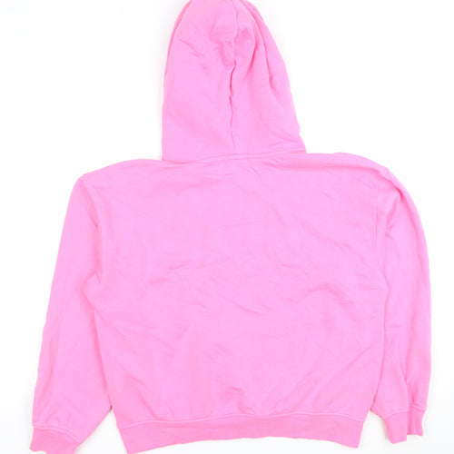 H&M Divided Women Pink Aspen Graphic Pullover Hoodie Size S