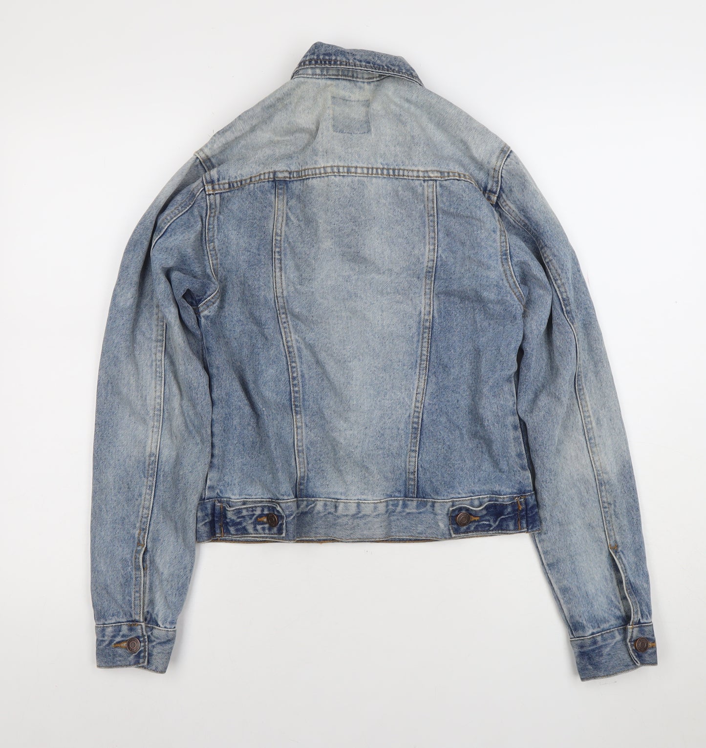 Denim Co. Womens Blue Denim Basic Jacket Size 6
