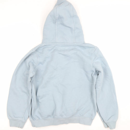 Jack Wills Boys Blue Pullover Hoodie 12-13 Years Cotton Blend Logo Print