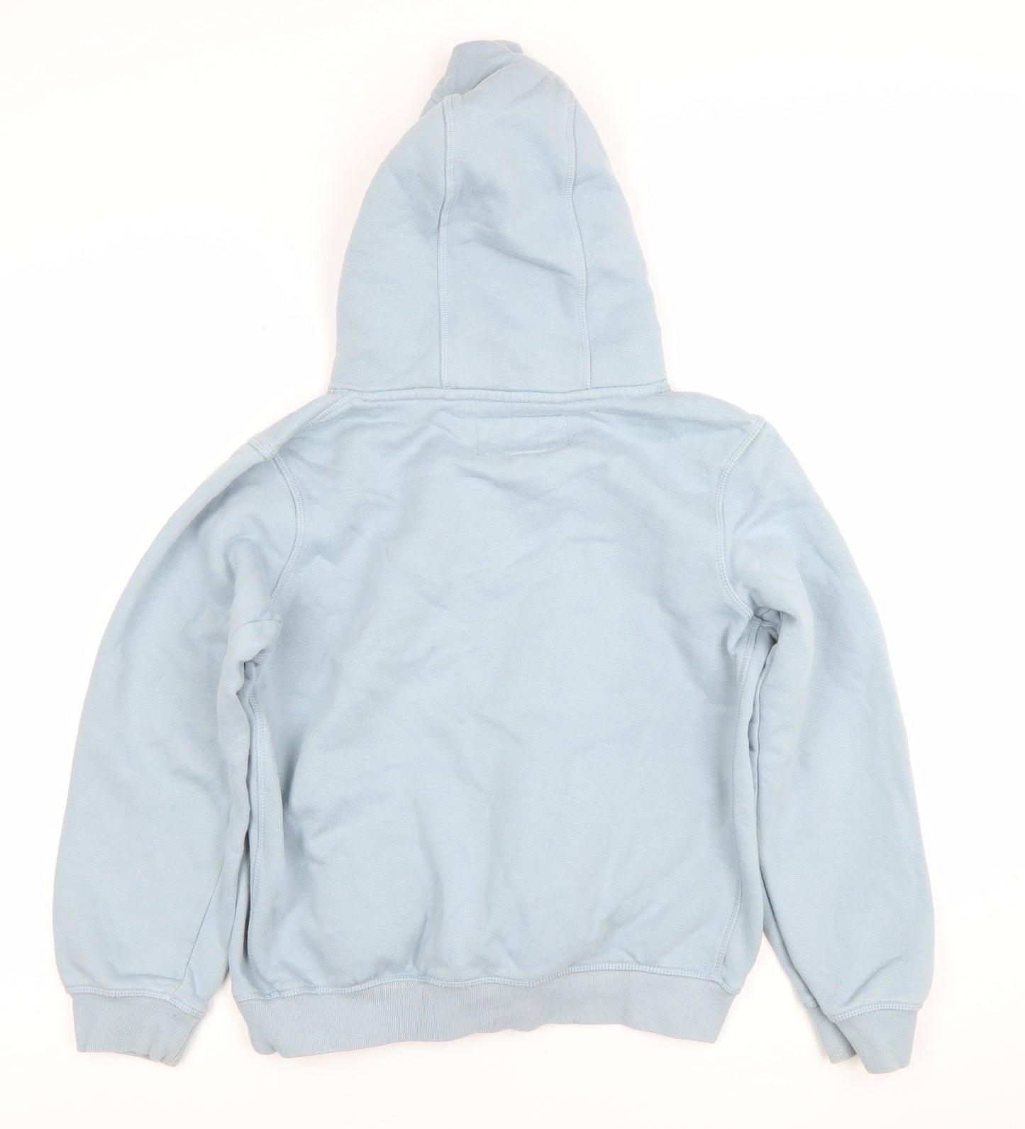 Jack Wills Boys Blue Pullover Hoodie 12-13 Years Cotton Blend Logo Print