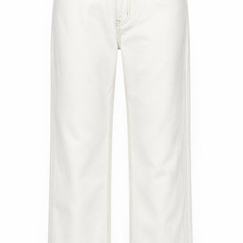 Beloved Women Ivory Straight Leg Jeans Size 10 Cotton Blend