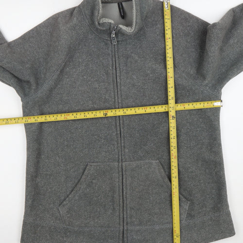 Marks and Spencer Women's Grey Fleece Full Zip Jacket UK 16
