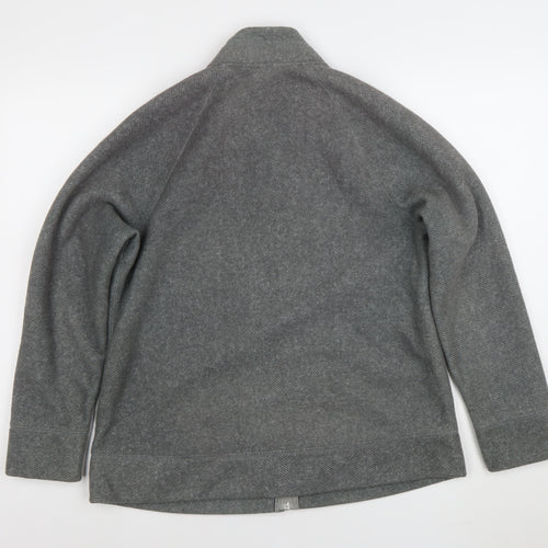 Marks and Spencer Women's Grey Fleece Full Zip Jacket UK 16