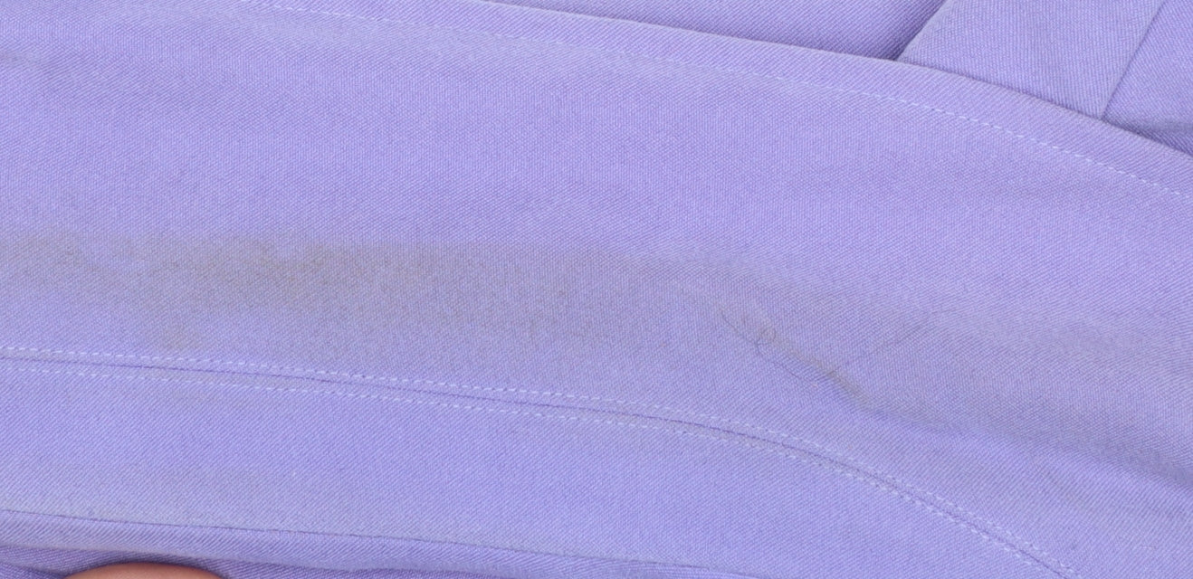 Susan Graver Women Purple Button-Up Long Sleeve Shirt 2XL