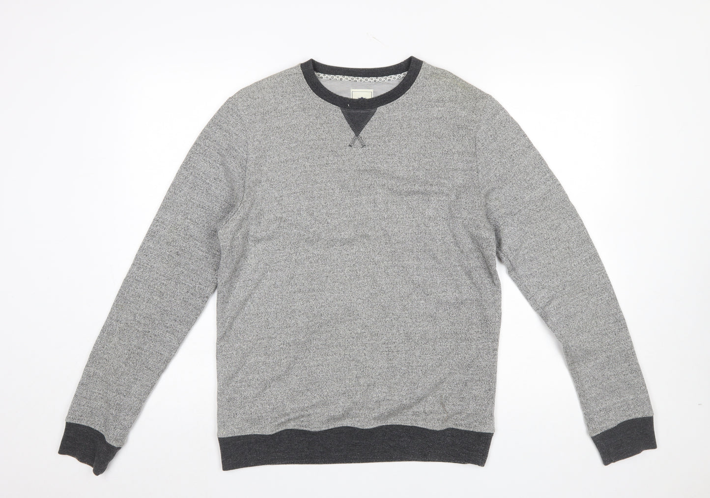 Steel & Jelly Men's Grey Knit Crew Neck Pullover Sweatshirt Size M