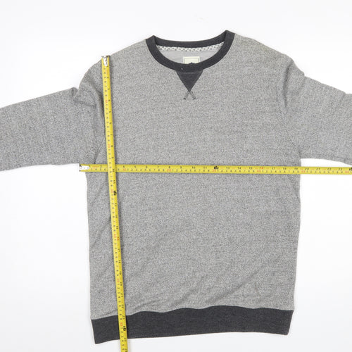 Steel & Jelly Men's Grey Knit Crew Neck Pullover Sweatshirt Size M