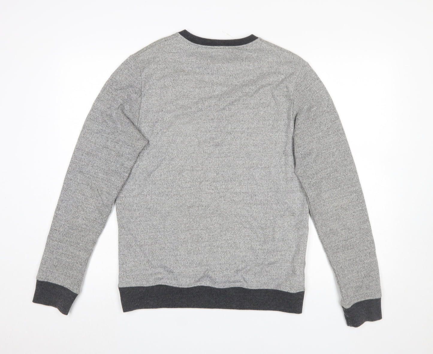 Steel & Jelly Men's Grey Knit Crew Neck Pullover Sweatshirt Size M