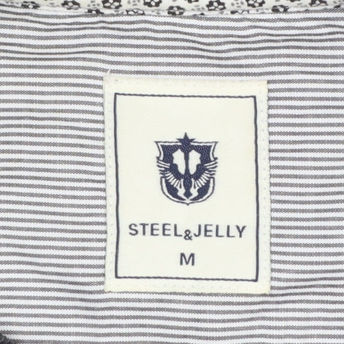 Steel & Jelly Men's Grey Knit Crew Neck Pullover Sweatshirt Size M