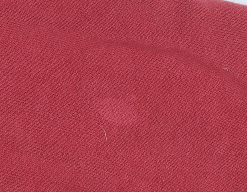 ASOS DESIGN Men Red Crew Neck Cotton Sweatshirt Size L Regular Fit