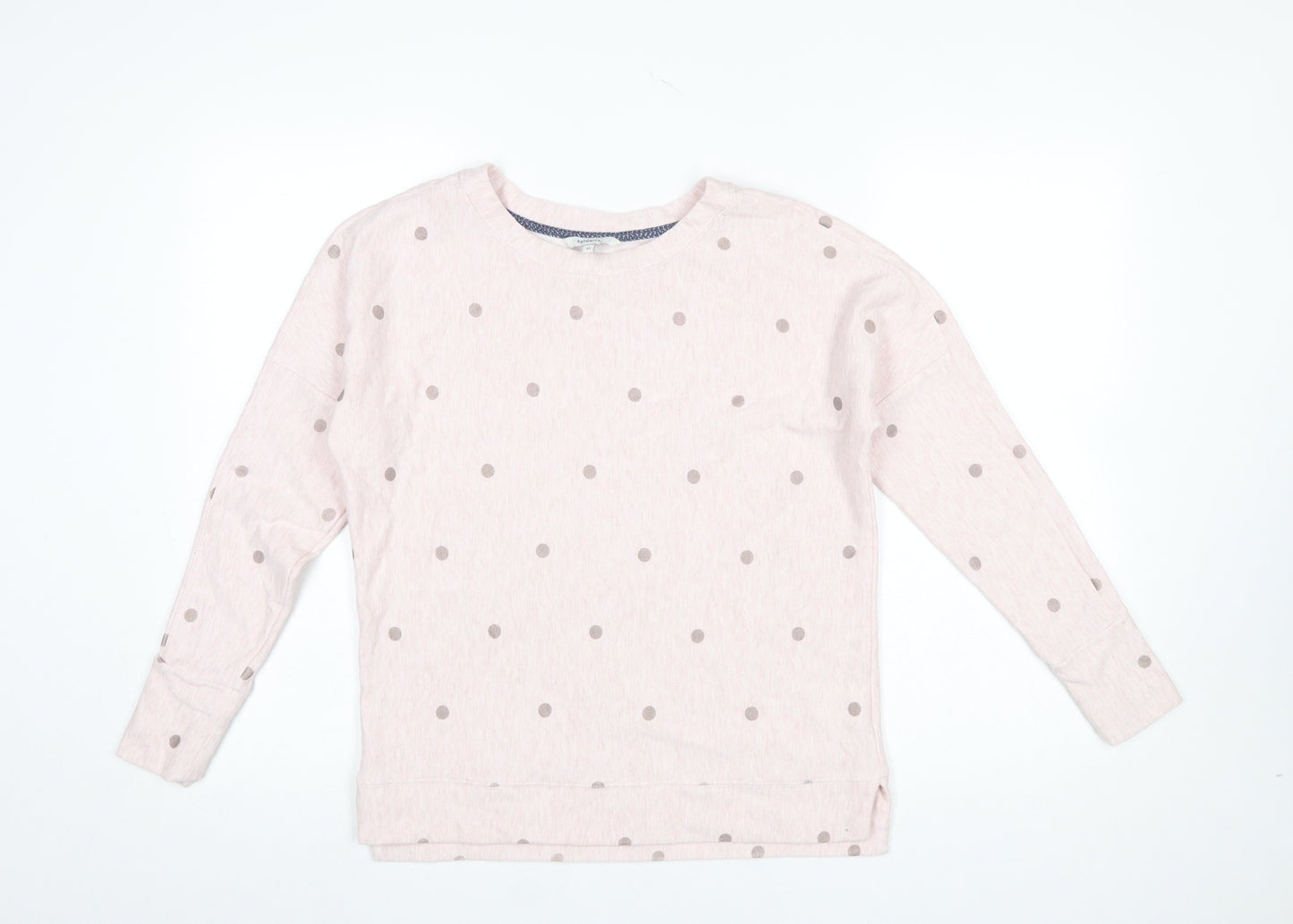 Sandwich Womens Pink Polka Dot Long Sleeve Pyjama Top XS
