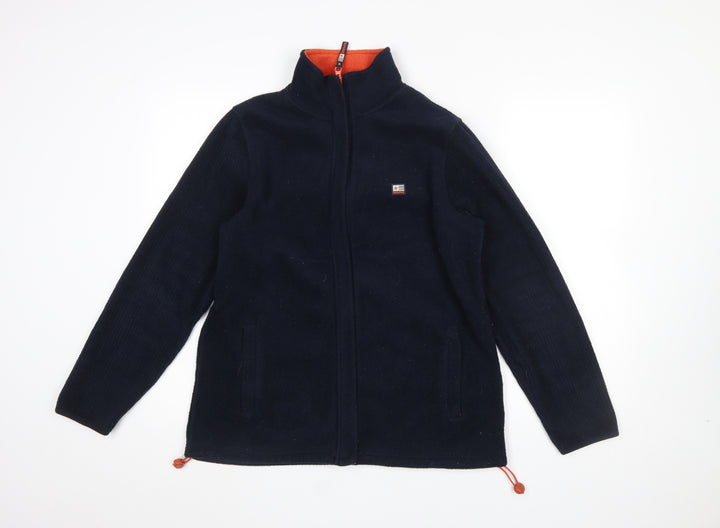 Maine New England Women's Blue Fleece Full Zip Jacket Size 12