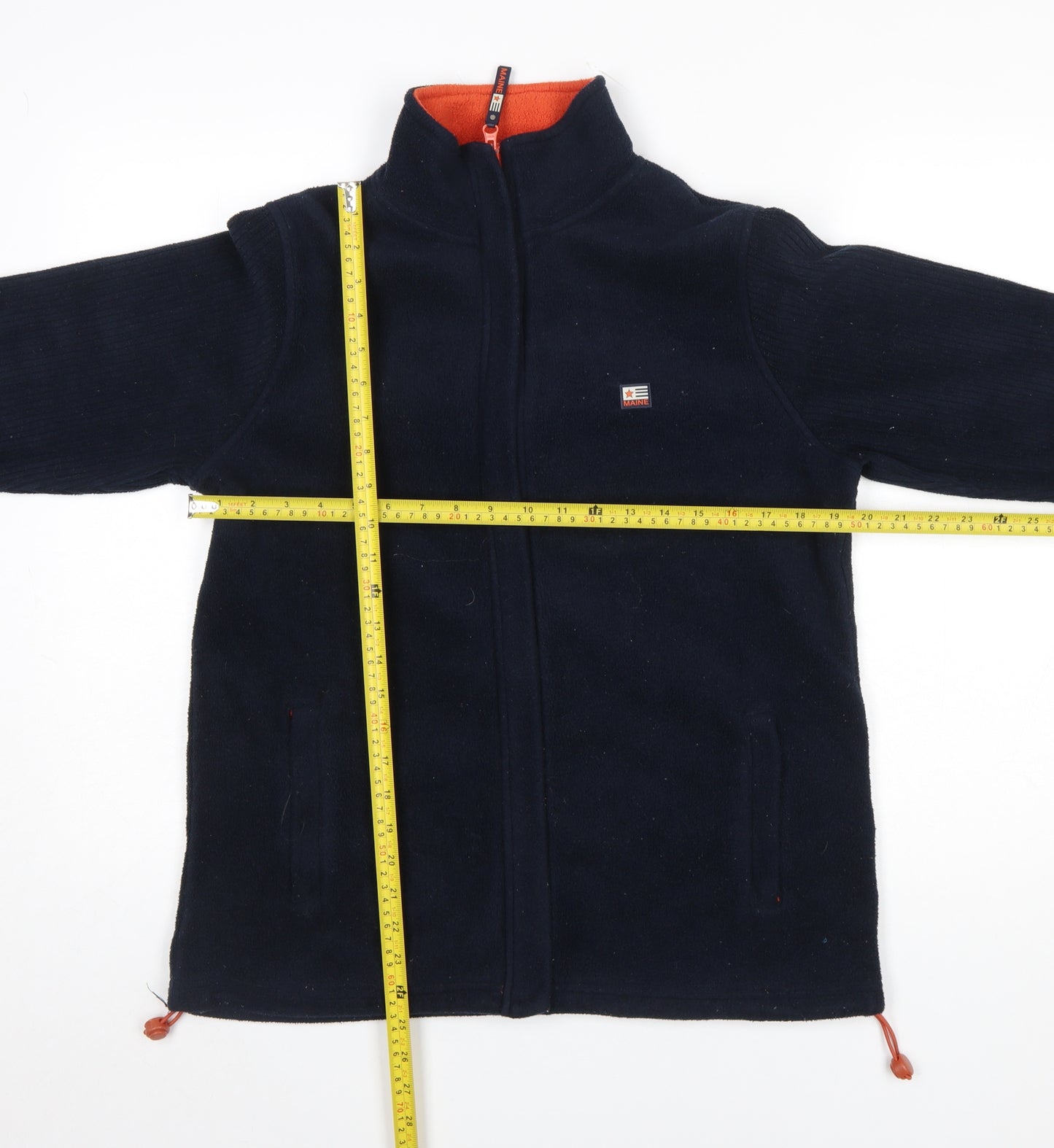 Maine New England Women's Blue Fleece Full Zip Jacket Size 12