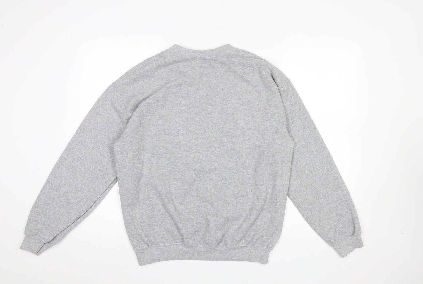 Topshop Women Grey Tiger Embroidered Pullover Sweatshirt M
