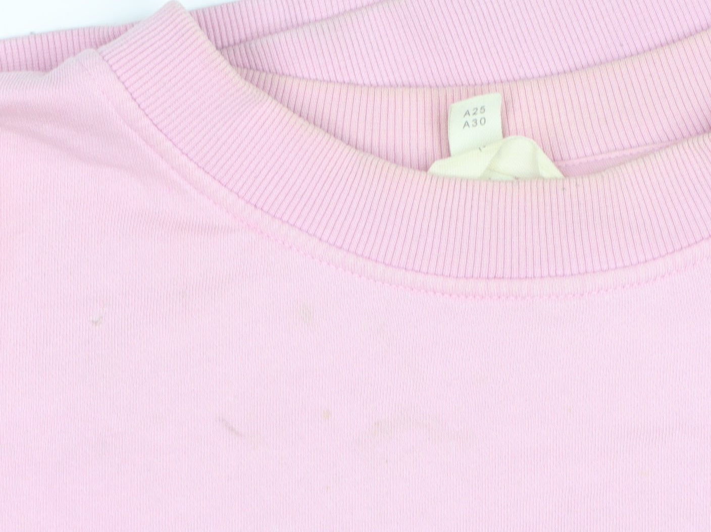 H&M Women Pink Boston Graphic Pullover Sweatshirt L Cotton Blend