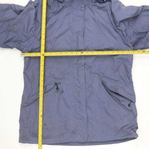 Regatta Women Blue Waterproof Hooded Parka Jacket Size 14