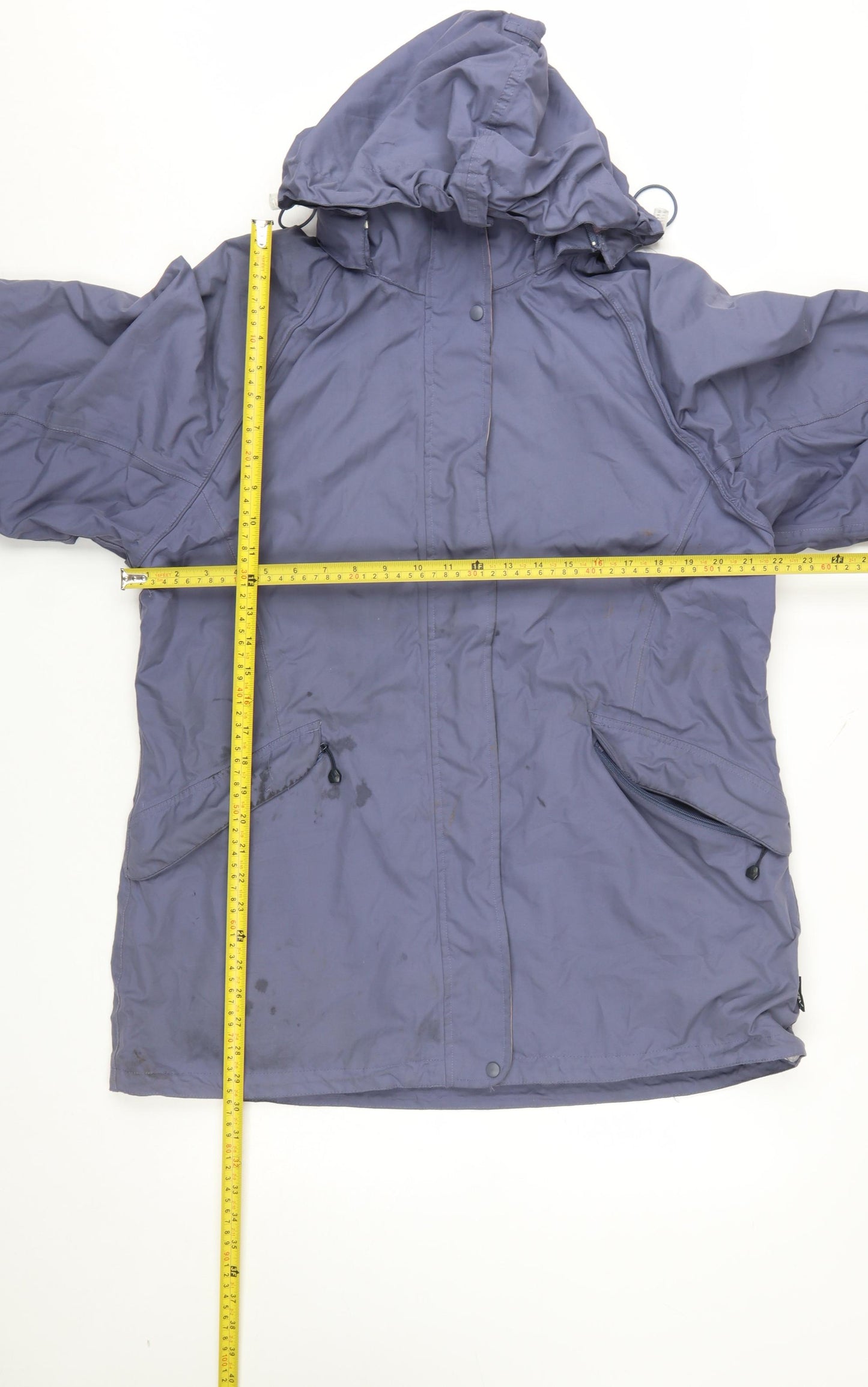 Regatta Women Blue Waterproof Hooded Parka Jacket Size 14