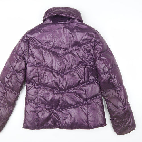 COCORO Women’s Purple Short Puffer Jacket Size 10 Polyester Lined