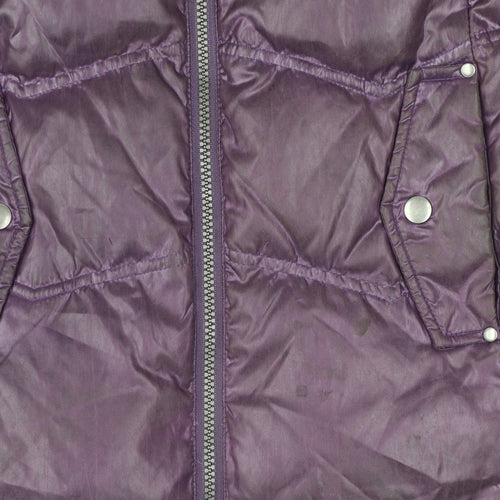 COCORO Women’s Purple Short Puffer Jacket Size 10 Polyester Lined