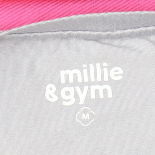 Millie & Gym Women’s Pink Ombre Activewear T-Shirt Size M