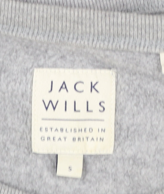Jack Wills Men's Grey Small Pullover Crew Neck Sweatshirt