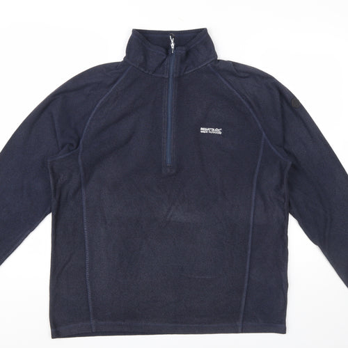 Regatta Men's XL Blue Fleece 1/2 Zip Pullover Sweatshirt Outdoor