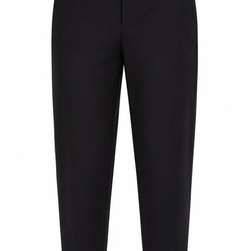 Zara Women Black XS Tapered Trousers Polyester Blend Workwear
