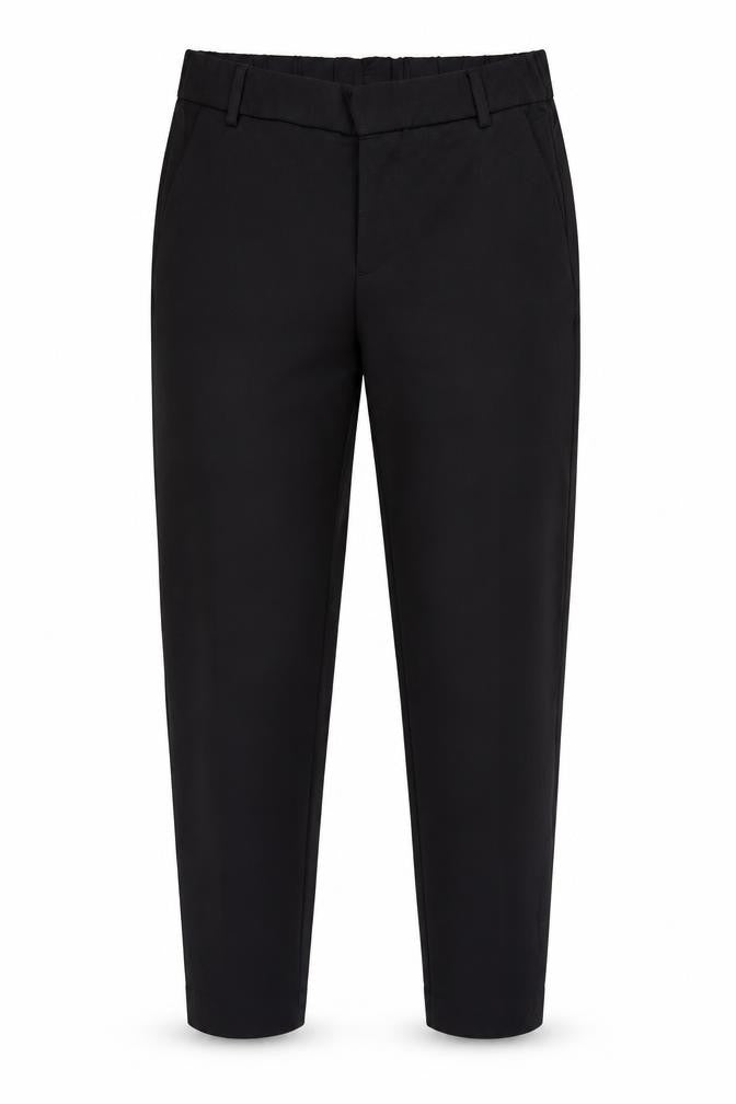 Zara Women Black XS Tapered Trousers Polyester Blend Workwear