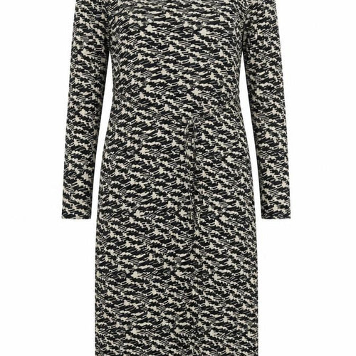 Marks and Spencer Women’s Black Geometric Wrap Midi Dress Size 16