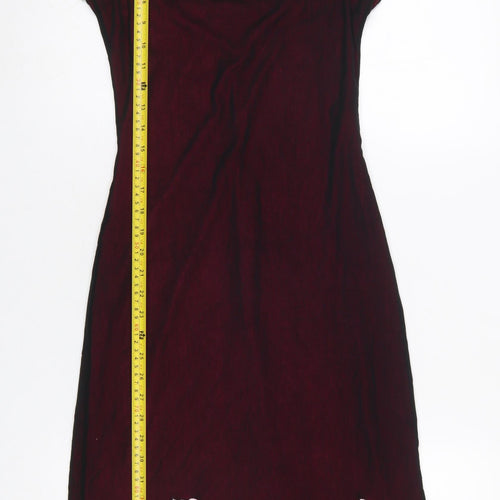 A|wear Women’s Red Floral Embroidered Slip Dress Size 10