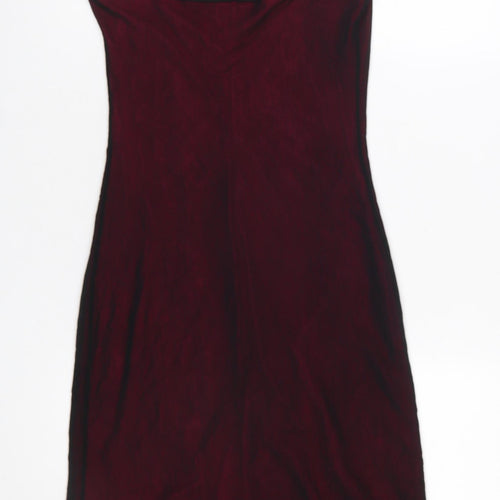 A|wear Women’s Red Floral Embroidered Slip Dress Size 10