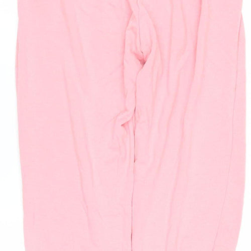 H&M Divided Women’s Pink Cotton Blend Sweatpants S Regular Fit