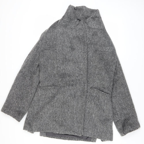 F&F Women’s Grey Wool Blend Mid-Length Overcoat XS