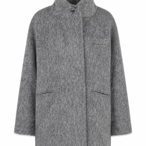 F&F Women’s Grey Wool Blend Mid-Length Overcoat XS